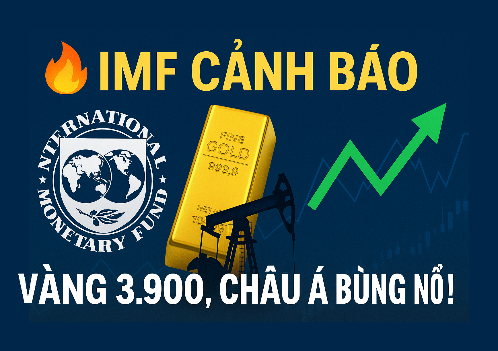 IMF cảnh báo lạm phát – Vốn 100 tỷ USD chảy vào châu Á, vàng giữ đỉnh 3.900!