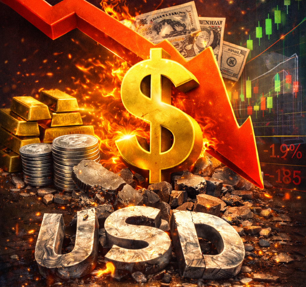 ĐỒNG ĐÔ LA MỸ MẤT GIÁ MẠNH NHẤT TRONG 8 THÁNG: NGUYÊN NHÂN VÀ TÁC ĐỘNG TOÀN CẦU