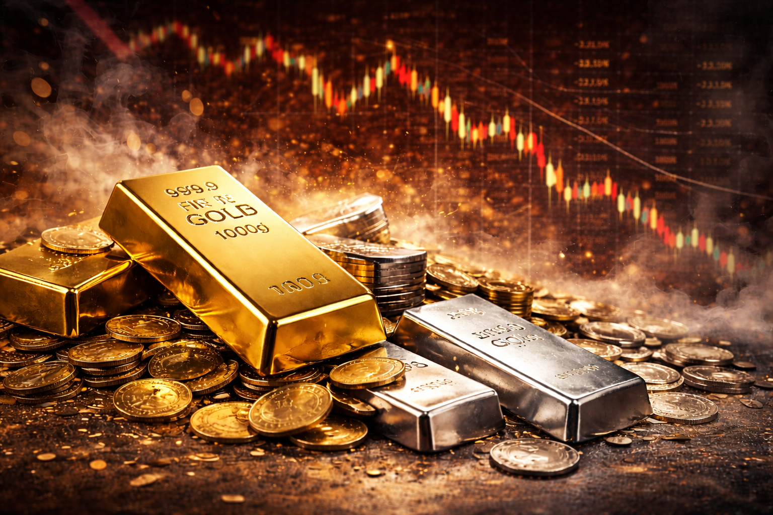 Vàng và bạc lao dốc trong cú “flash crash” toàn thị trường: Cảnh báo mới cho nhà đầu tư kim loại quý